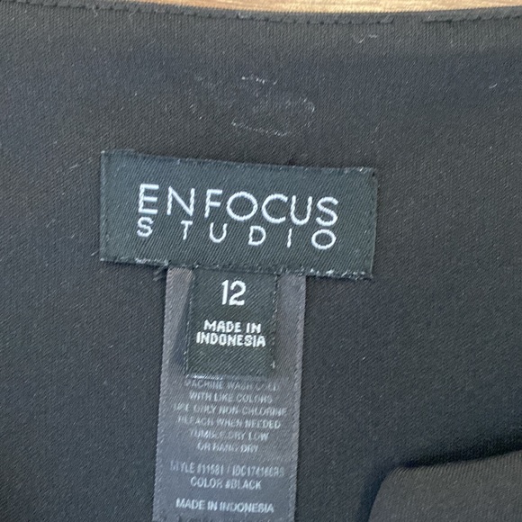 Black midi dress size 12. - Picture 2 of 6